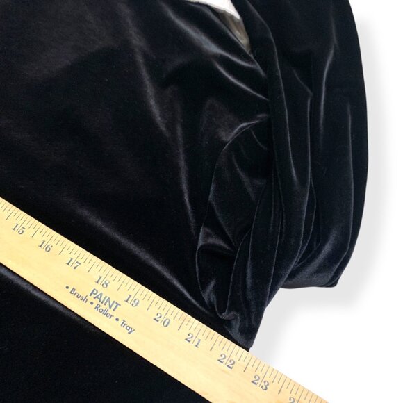 VTG Neiman Marcus Black White Lounge Suit Black Velvet White Satin Collar & Cuff - Picture 5 of 16